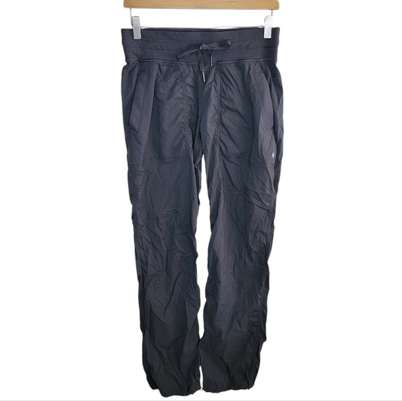 Lululemon | Dance Studio Gray Tonal Striped Pants with Cinch Cuffs - Picture 1 of 6